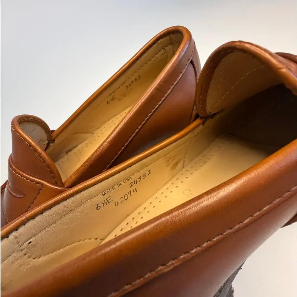 NIB Rancourt x Allen Edmonds Cameron Penny Loafer Brown Made in Maine 6.5 Wide E